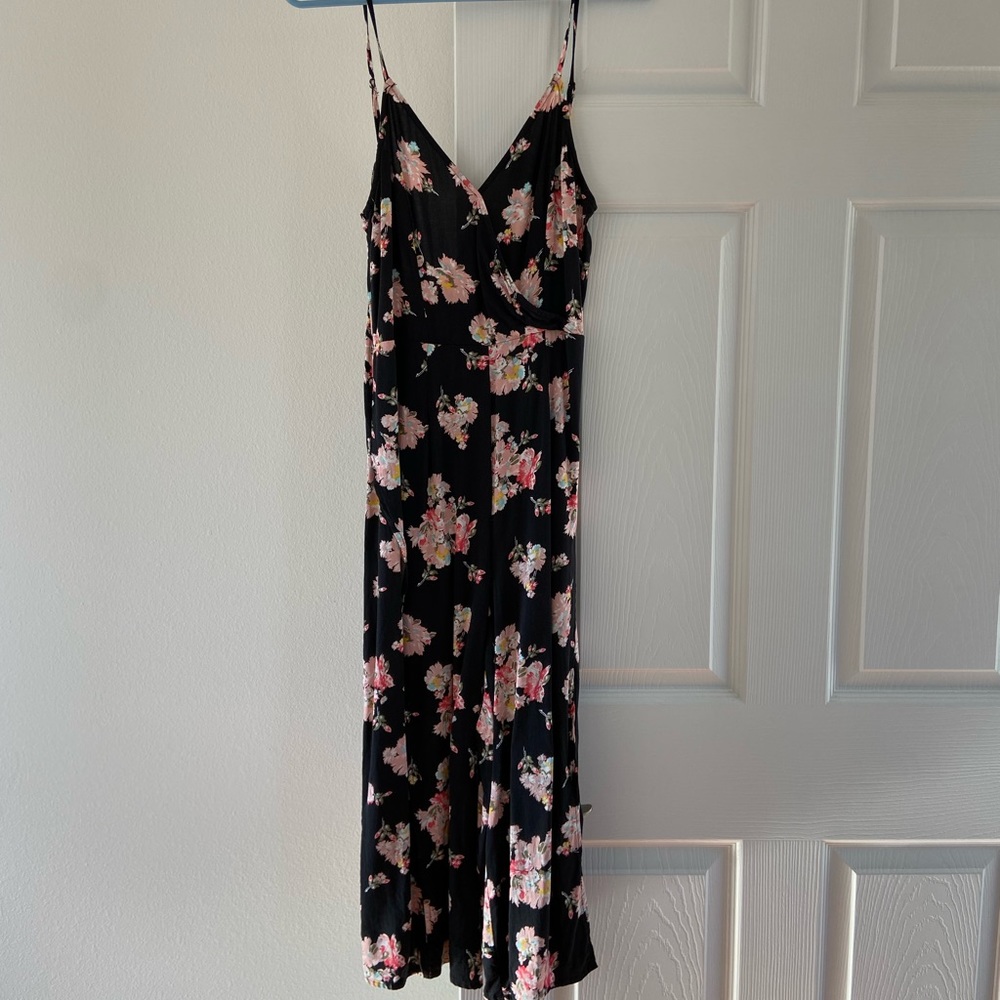 Xhilaration by Target wide leg floral jumpsuit